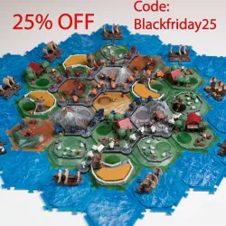 $39.99-Catan compatible hex tiles! FDM and RESIN models (74 files together including lychee files for resin)