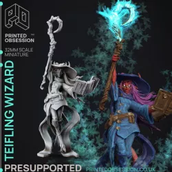 $4.00Nendra - Teifling High Mage - PRESUPPORTED - 32 mm scale