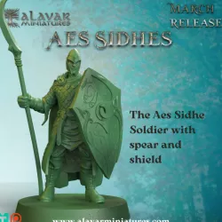 $4.00The Aes Sidhe Soldier with spearand shield
