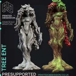 $4.50Coffee Ent - Female Tree Ent - Goblin Potion brewers - PRESUPPORTED - 32mm scale