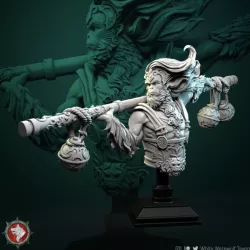 $4.50Garoto Warlord bust pre-supported