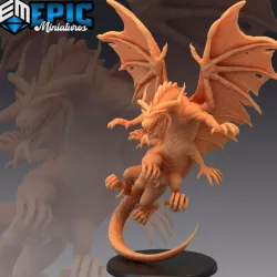 $4.90Dracolisk / Dragon and Basilisk / Rare Hybrid / Flying Bulky Drake