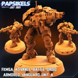 $4.99FKMSA ADVANCE BATTLE DROID ARMORED VANGUARD UNIT - A