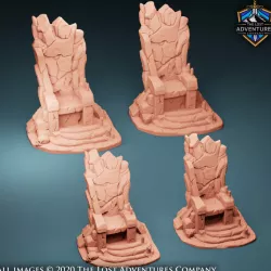 $4.99Stone Thrones (Set of 2)