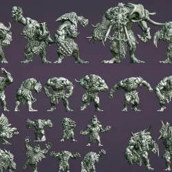 $45.00Fantasy Football Savage Orc Team - COMPLETE TEAM BUNDLE - Presupported