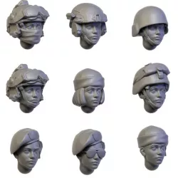 $5.00Army girl heads