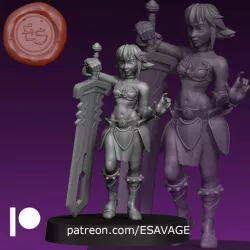 $5.00Breya Barbarian - 32mm - DnD
