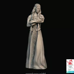 $5.00Elven Sorceress the Lady of the Woods - Owlbear cub and Baby version