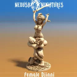 $5.00Female Djinni / Genie with Lamp (pre-supported)
