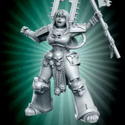 $5.00Kharen - Sci-fi soldier - 32mm - DnD