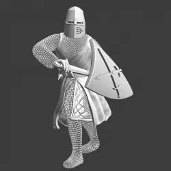 $5.00Livonian Brother Knight - Drawing sword