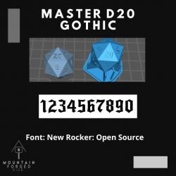 $5.00Master 20-sided Dice Gothic