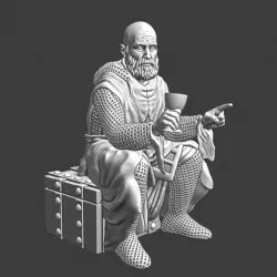 $5.00Medieval crusader telling stories at the campfire