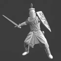 $5.00Medieval German Crusader Knight