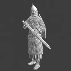 $5.00Medieval Latvian warrior - drawing sword