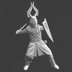 $5.00Medieval order knight swinging sword