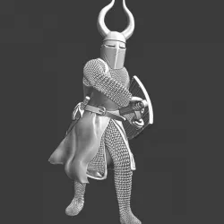 $5.00Medieval Teutonic Master - drawing his blade