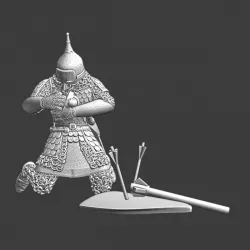 $5.00Medieval wounded Russian Knight - kneeling