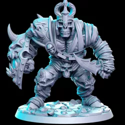 $5.00Mummified Ogre with sword and shield - 32mm - DnD