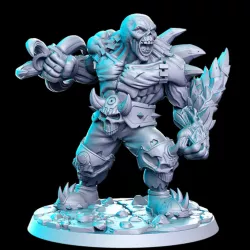 $5.00Ogre Zombie with clawshield - 32mm - DnD