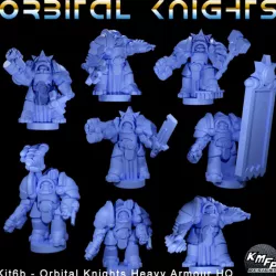$5.00Orbital Knights - Kit6HQ - Orbital Knights Heavy Armour Command (6-8mm)