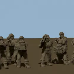 $5.00Space Communist Human Auxiliaries - Scout Infantry Squad