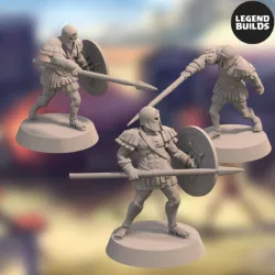 $5.99Realm of Eros Soldiers with Spears and Shields Bundle (3 unique miniatures)