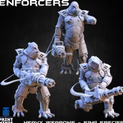 $5.99The Enforcers x3 - Simii Species Security - Narok Prison Collection