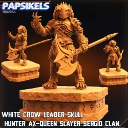 $5.99WHITE CROW LEADER SKULL HUNTER AX QUEEN SLAYER SERGIO CLAN