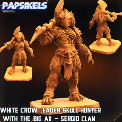 $5.99WHITE CROW LEADER SKULL HUNTER BIG AX QUEEN SLAYER SERGIO CLAN