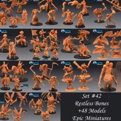 $59.90Restless Bones Set / Undead & Demon Collection / Skeleton Army Encounter / Pre-Supported