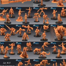 $59.90Steam Constructs Set / Steampunk Characters Collection / Pre-Supported