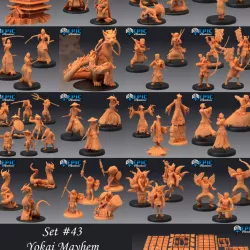 $59.90Yokai Mayhem Set / Asian Adventure Collection / Japanese & Chinese Creature Encounter / Pre-Supported