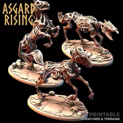 $6.00DRAUGR - Undead Skeleton Horses Presupported