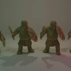 $6.00Dwarf Warriors with Axe and shield