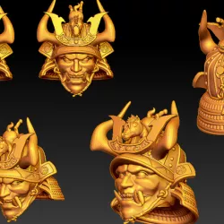 $6.00oni-samurai-head