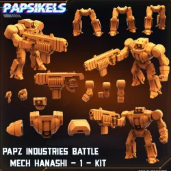 $6.99PAPZ INDUSTRIES BATTLE MECH HANASHI - 1 KIT