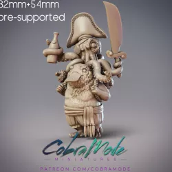 $6.99Ushar, Boondaburra Platypus Pirate with Octopus (Pre-Supported)