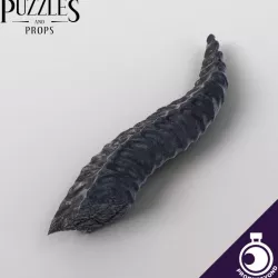 $6.99Young Black Dragon Horn - Monster Trophy