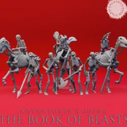 $7.49Skeleton Warband - Book of Beasts - Tabletop Miniatures (Pre-Supported)