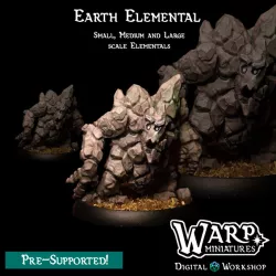 $8.00Earth Elemental - Small, Medium and Large