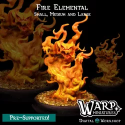 $8.00Fire Elementals - Small, Medium and Large