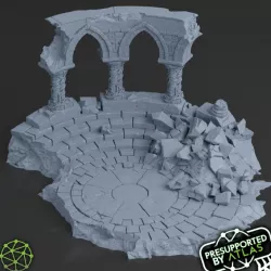 $8.88Ruined Temple Diorama Base - Terrain