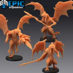 $8.90Draconic Demon White Set / Demonic Encounter / Winged Devil Dragonborn