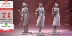 Aerith Gainsborough 3D Printing Figurine | Assembly