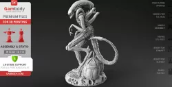 Alien Xenomorph 3D Printing Figurine | Assembly