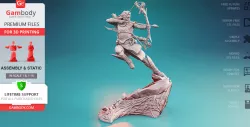 Aloy Forbidden West 3D Printing Figurine | Assembly