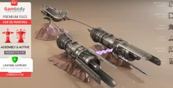 Anakin's Podracer 3D Printing Model | Assembly + Action