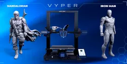 Anycubic Vyper 3D Printer + Iron Man Mark 46 + The Mandalorian