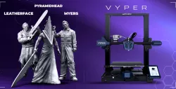 Anycubic Vyper 3D Printer + Leatherface + Michael Myers + Pyramid Head